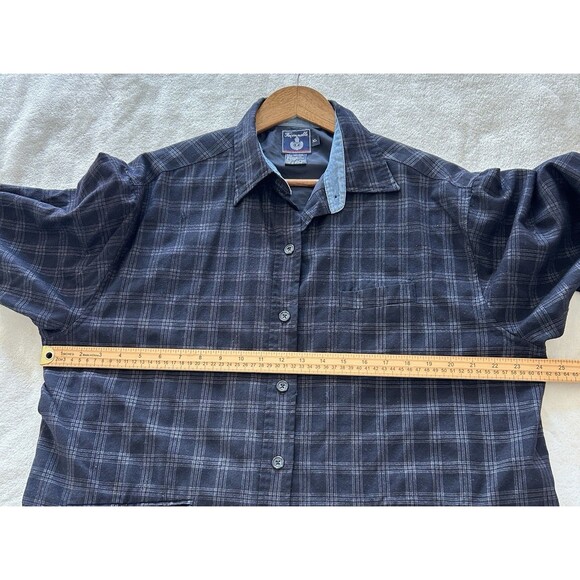 Faconnable Mens Shirt Jacket Extra Large 100% Wool Button Front Shacket Vintage - Picture 7 of 11